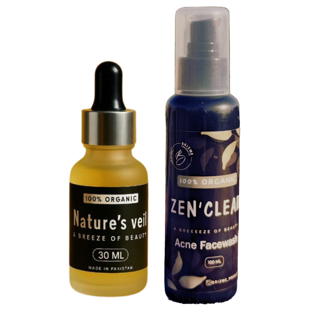 Zen'Clear Face Wash + Neture's Veil Serum - Brizme Products